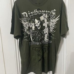 NWOT Airborne tee with paratrooper on back